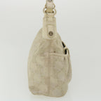 CELINE Macadam Canvas Shoulder Bag Beige  fm1927