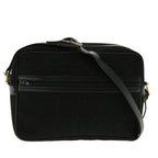 CELINE C Macadam Canvas Shoulder Bag Black  fm2217