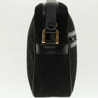 CELINE C Macadam Canvas Shoulder Bag Black  fm2217