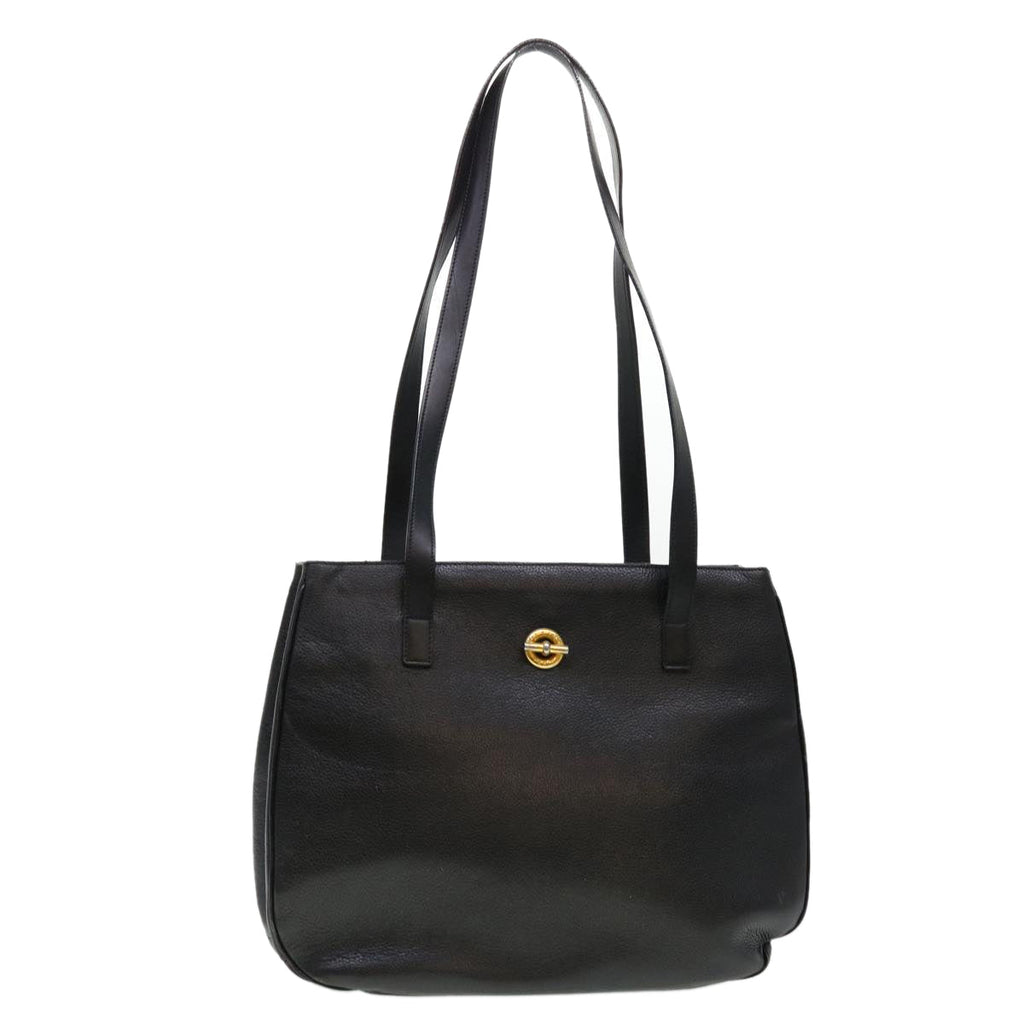 CELINE Shoulder Bag Leather Black  fm2285