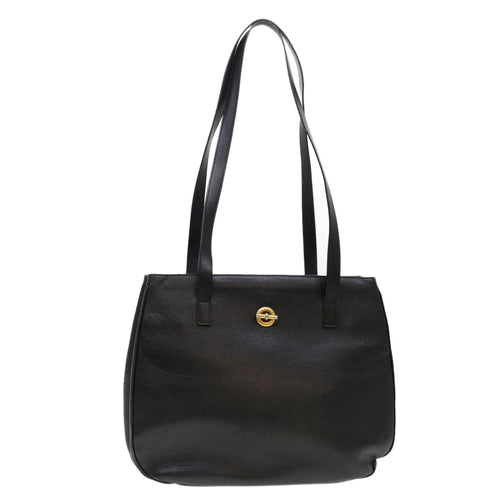 CELINE Shoulder Bag Leather Black  fm2285