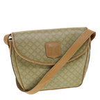 CELINE Macadam Canvas Shoulder Bag Beige  fm2348
