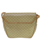 CELINE Macadam Canvas Shoulder Bag Beige  fm2348