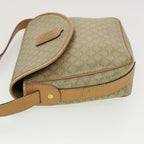 CELINE Macadam Canvas Shoulder Bag Beige  fm2348