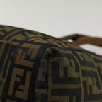 FENDI Zucca Canvas Hand Bag Black Brownfm2664