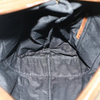 FENDI Zucca Canvas Hand Bag Black Brownfm2664