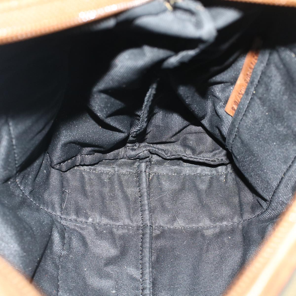 FENDI Zucca Canvas Hand Bag Black Brownfm2664