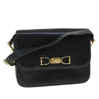 CELINE Horse Carriage Shoulder Bag Leather Black  fm2707