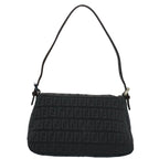 FENDI Zucchino Canvas Mamma Baguette Shoulder Bag Grayfm2754