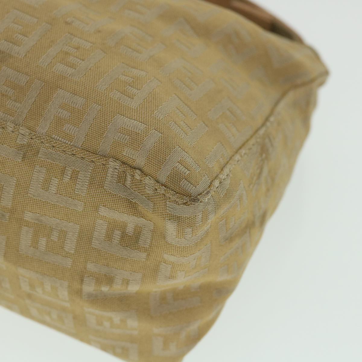FENDI Zucchino Canvas Pouch Beigefm2756