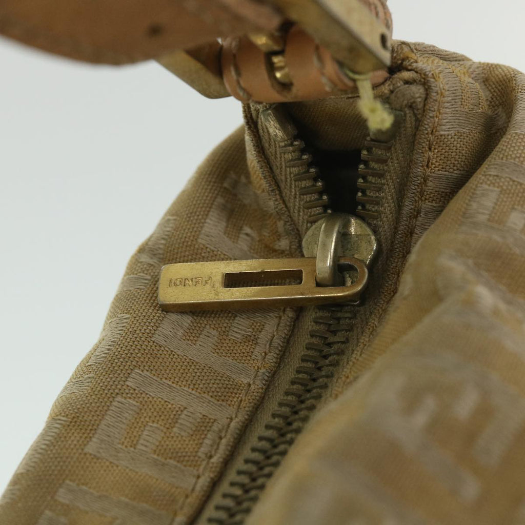 FENDI Zucchino Canvas Pouch Beigefm2756