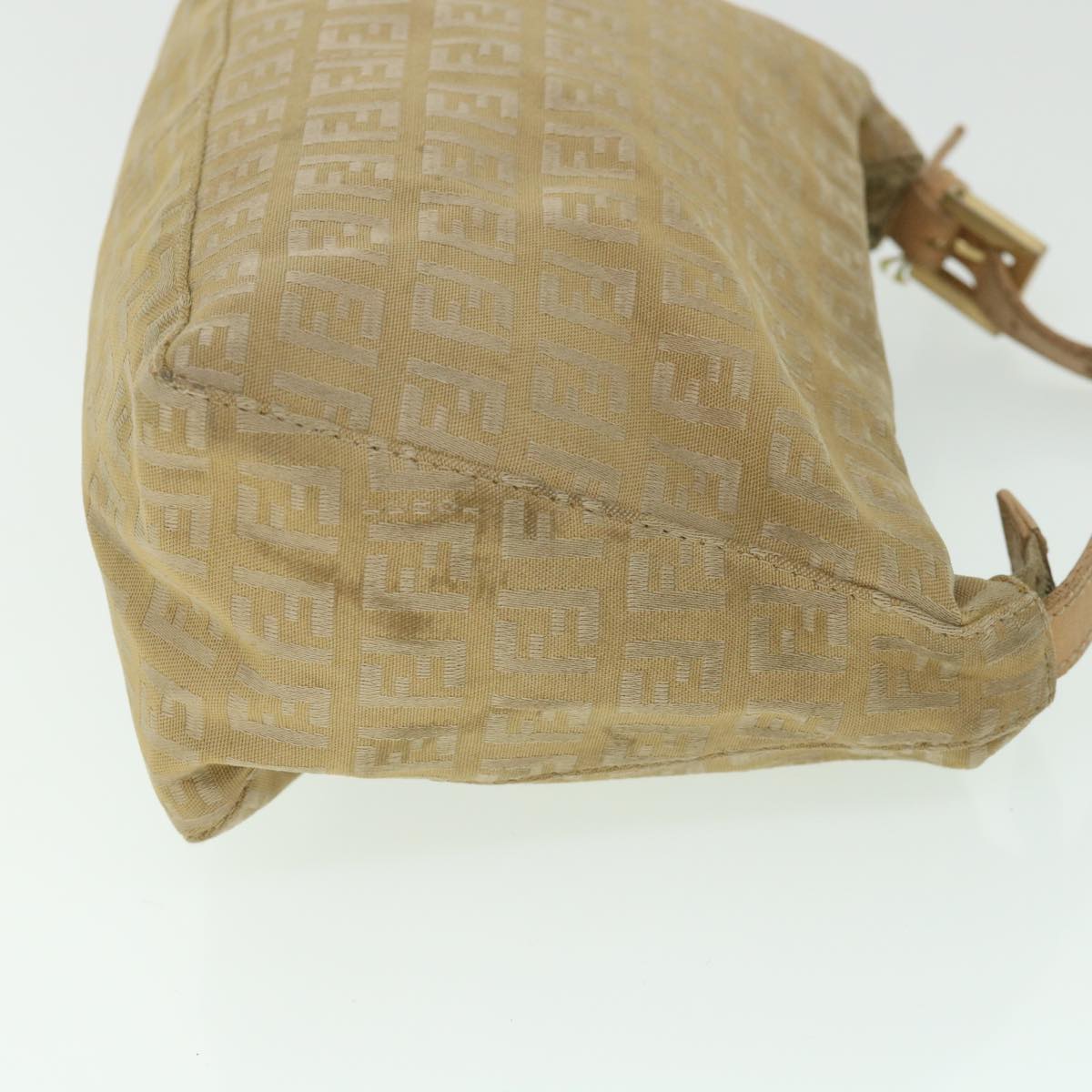 FENDI Zucchino Canvas Pouch Beigefm2756
