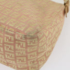 FENDI Zucchino Canvas Mamma Baguette Shoulder Bag Pinkfm2757
