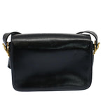 CELINE Horse Carriage Shoulder Bag Leather Black  fm2800