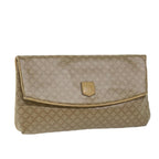 CELINE Macadam Canvas Clutch Bag Beige  fm2889