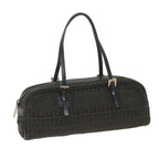 FENDI Zucchino Canvas Hand Bag Blackfm2914