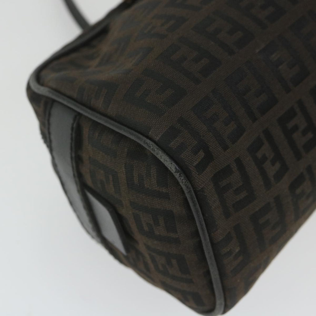 FENDI Zucchino Canvas Hand Bag Blackfm2914