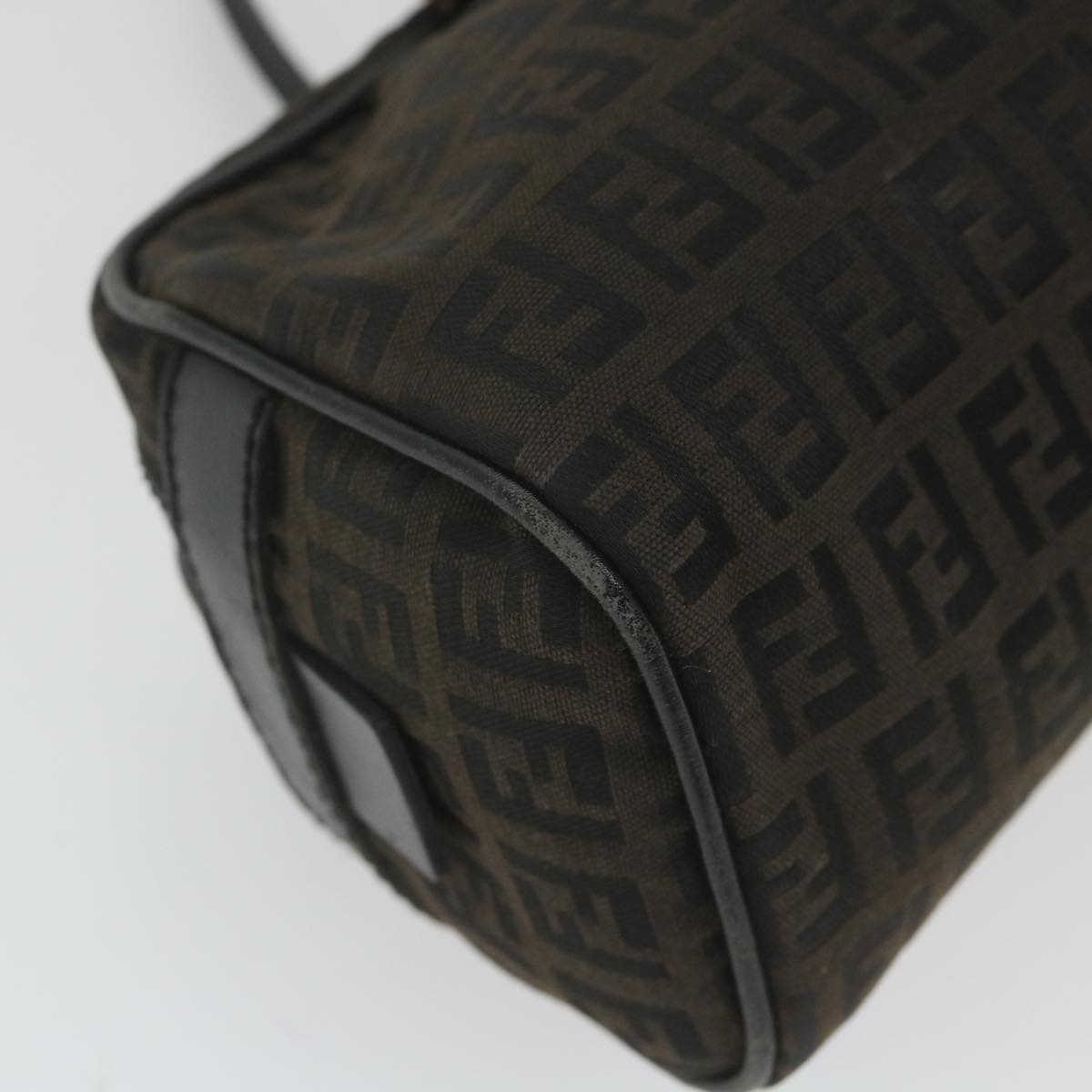 FENDI Zucchino Canvas Hand Bag Blackfm2914