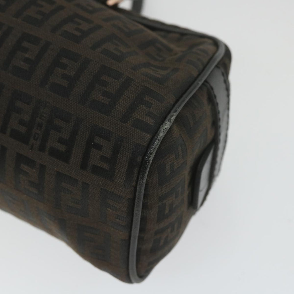 FENDI Zucchino Canvas Hand Bag Blackfm2914