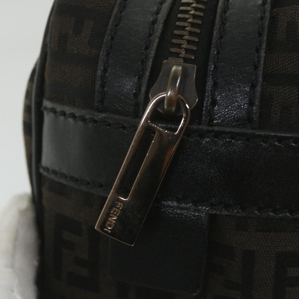 FENDI Zucchino Canvas Hand Bag Blackfm2914