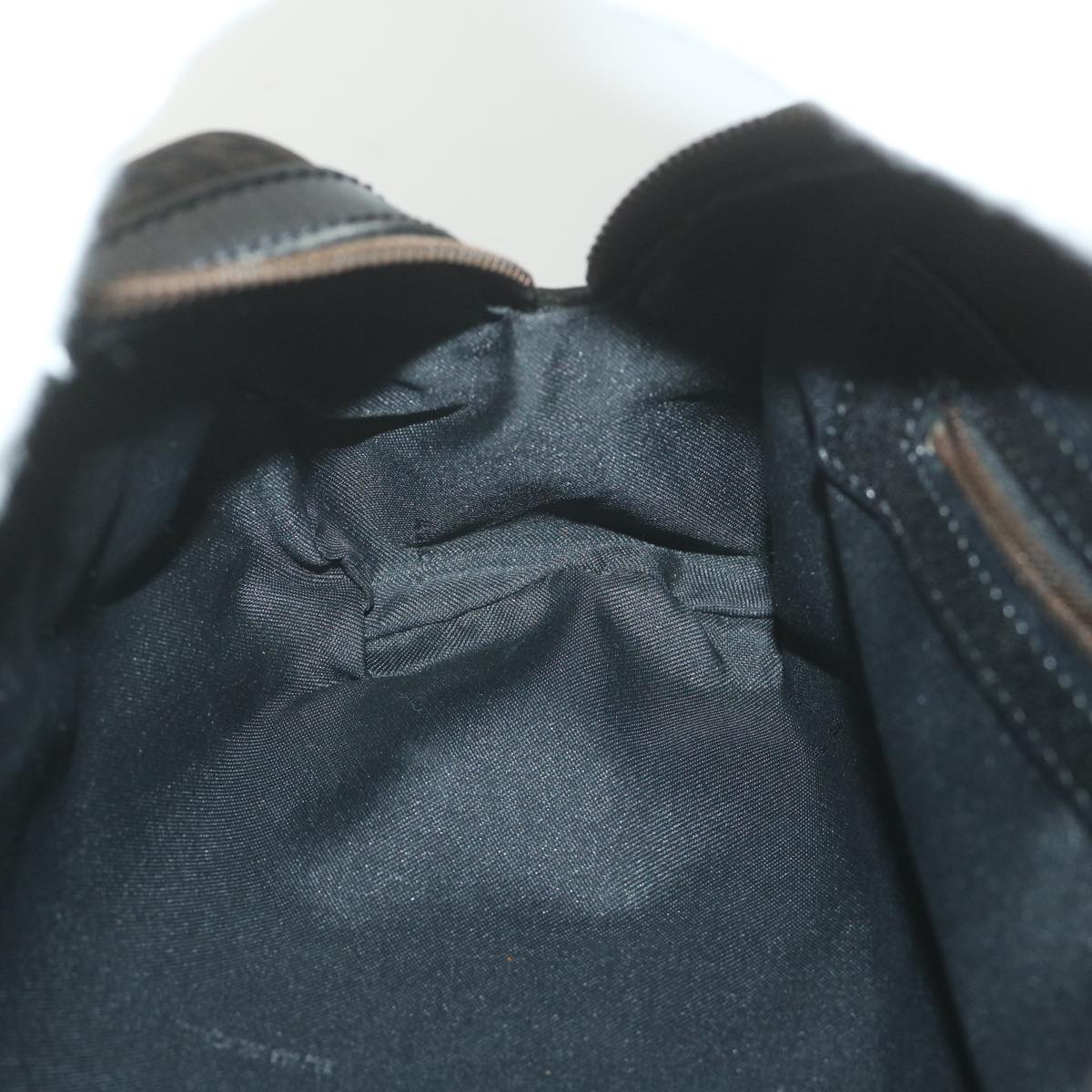 FENDI Zucchino Canvas Hand Bag Blackfm2914