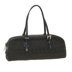FENDI Zucchino Canvas Hand Bag Blackfm2914