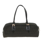 FENDI Zucchino Canvas Hand Bag Blackfm2914