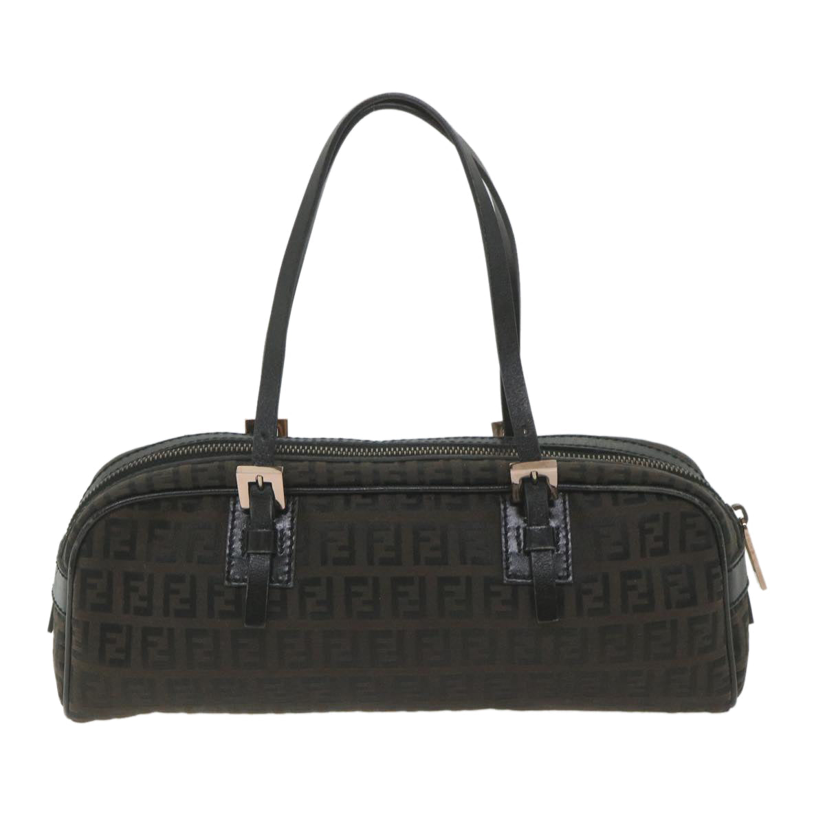 FENDI Zucchino Canvas Hand Bag Blackfm2914