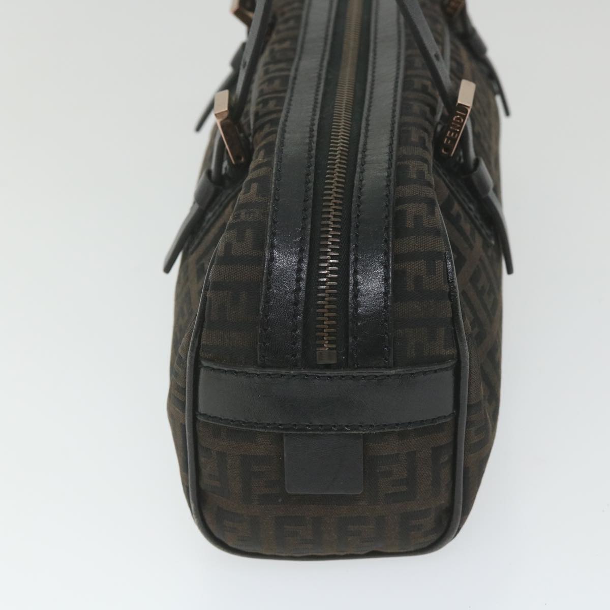 FENDI Zucchino Canvas Hand Bag Blackfm2914