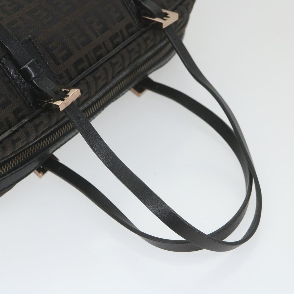 FENDI Zucchino Canvas Hand Bag Blackfm2914