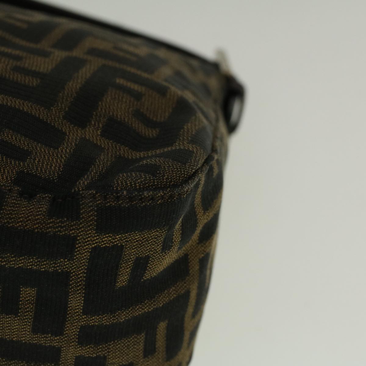 FENDI Zucca Canvas Mamma Baguette Shoulder Bag Brownfm2915