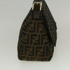 FENDI Zucca Canvas Mamma Baguette Shoulder Bag Brownfm2915