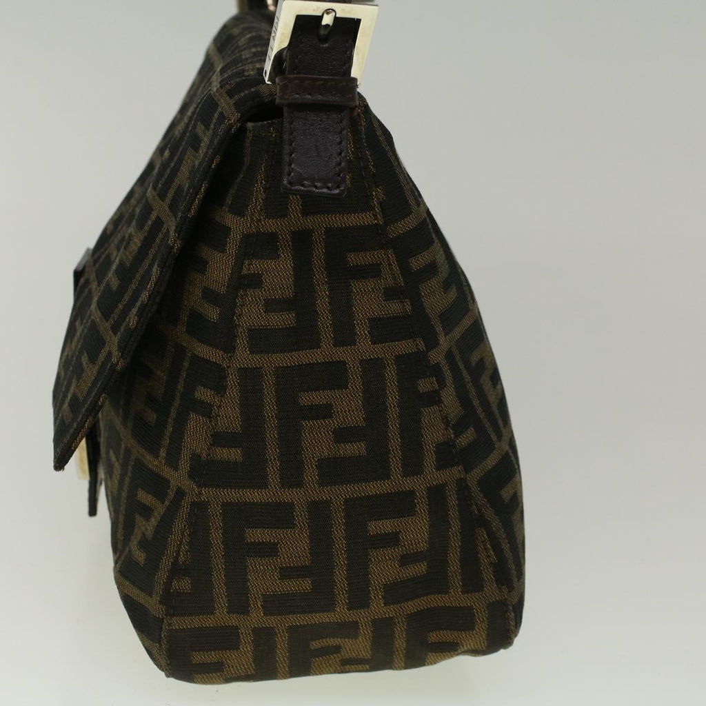 FENDI Zucca Canvas Mamma Baguette Shoulder Bag Brownfm2915