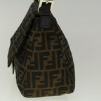 FENDI Zucca Canvas Mamma Baguette Shoulder Bag Brownfm2915