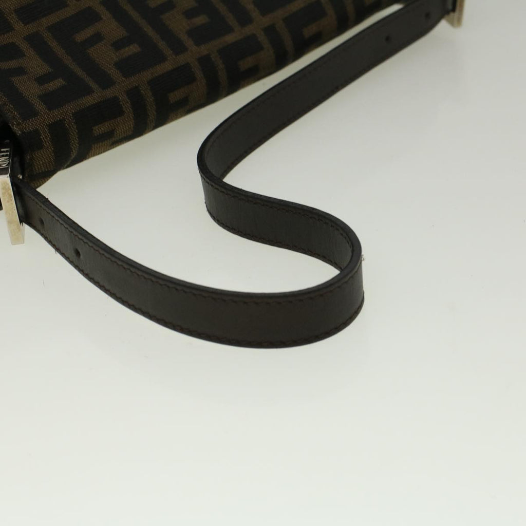 FENDI Zucca Canvas Mamma Baguette Shoulder Bag Brownfm2915