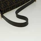 FENDI Zucca Canvas Mamma Baguette Shoulder Bag Brownfm2915