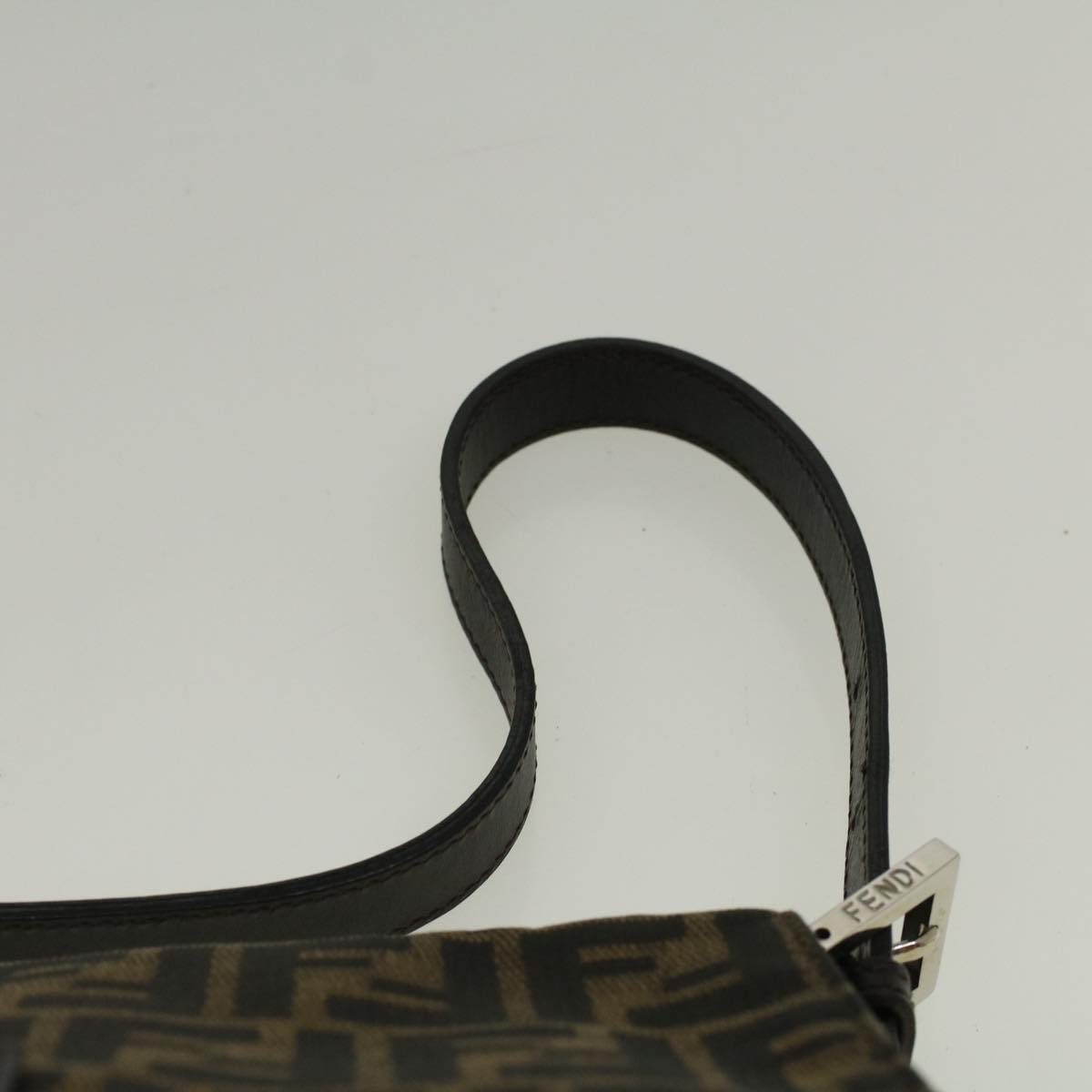 FENDI Zucca Canvas Mamma Baguette Shoulder Bag Brownfm2915