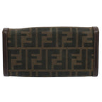 FENDI Zucchino Pequin Canvas Wallet Nylon 9Set Beige Blackfm2985