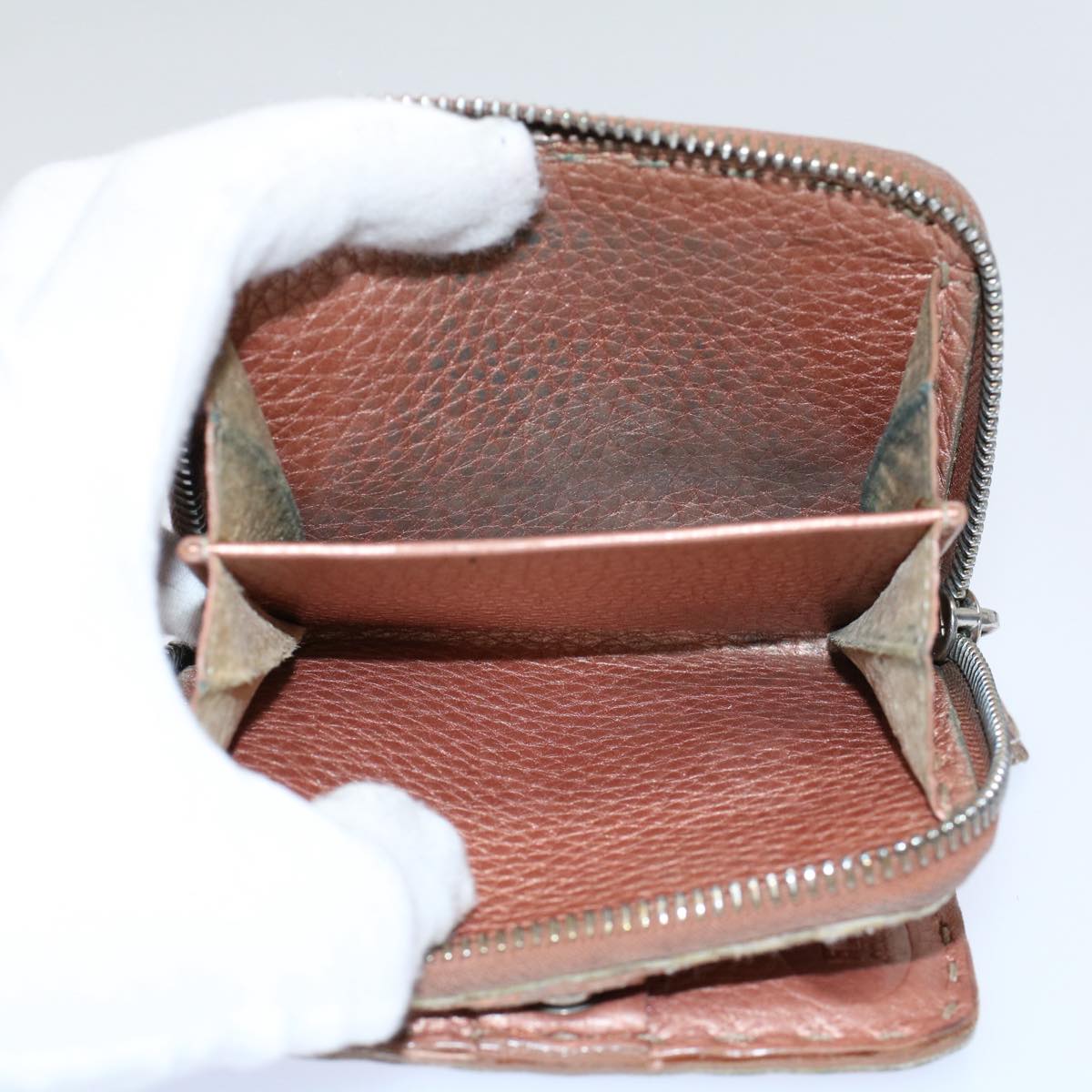 FENDI Zucchino Pequin Canvas Wallet Nylon 9Set Beige Blackfm2985