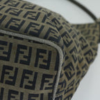 FENDI Zucchino Canvas Shoulder Bag Navyfm3014