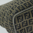 FENDI Zucchino Canvas Shoulder Bag Navyfm3014
