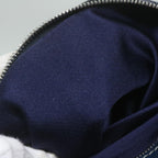 FENDI Zucchino Canvas Shoulder Bag Navyfm3014