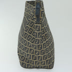 FENDI Zucchino Canvas Shoulder Bag Navyfm3014