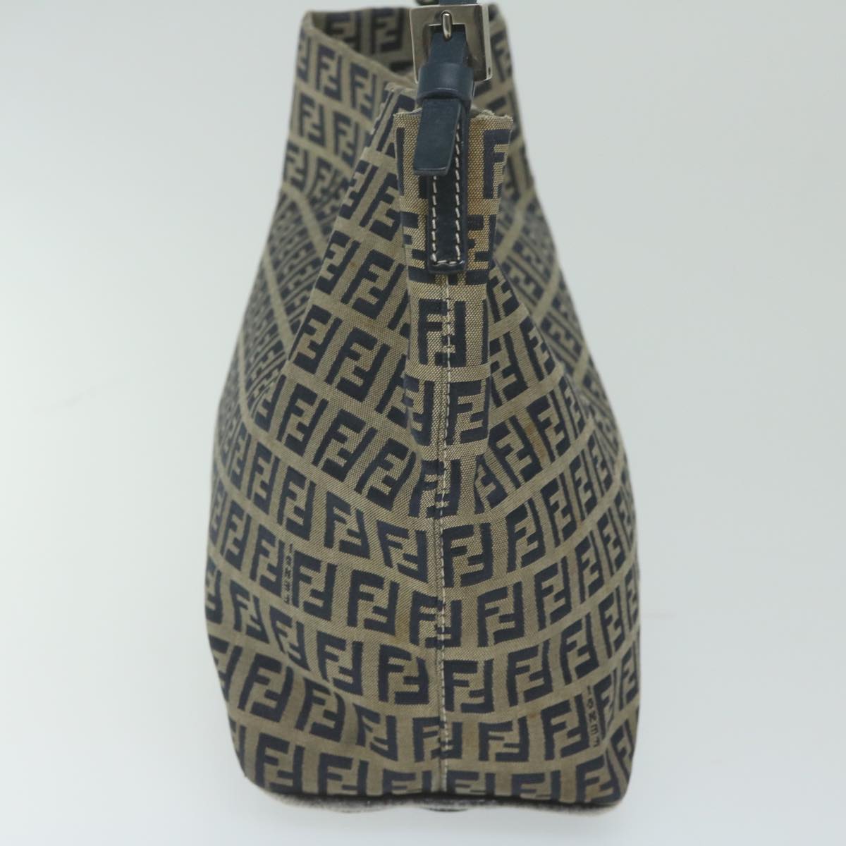 FENDI Zucchino Canvas Shoulder Bag Navyfm3014