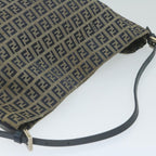 FENDI Zucchino Canvas Shoulder Bag Navyfm3014