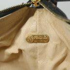 FENDI Zucca Canvas Hand Bag Black Brownfm3015