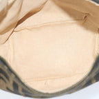 FENDI Zucca Canvas Hand Bag Black Brownfm3015