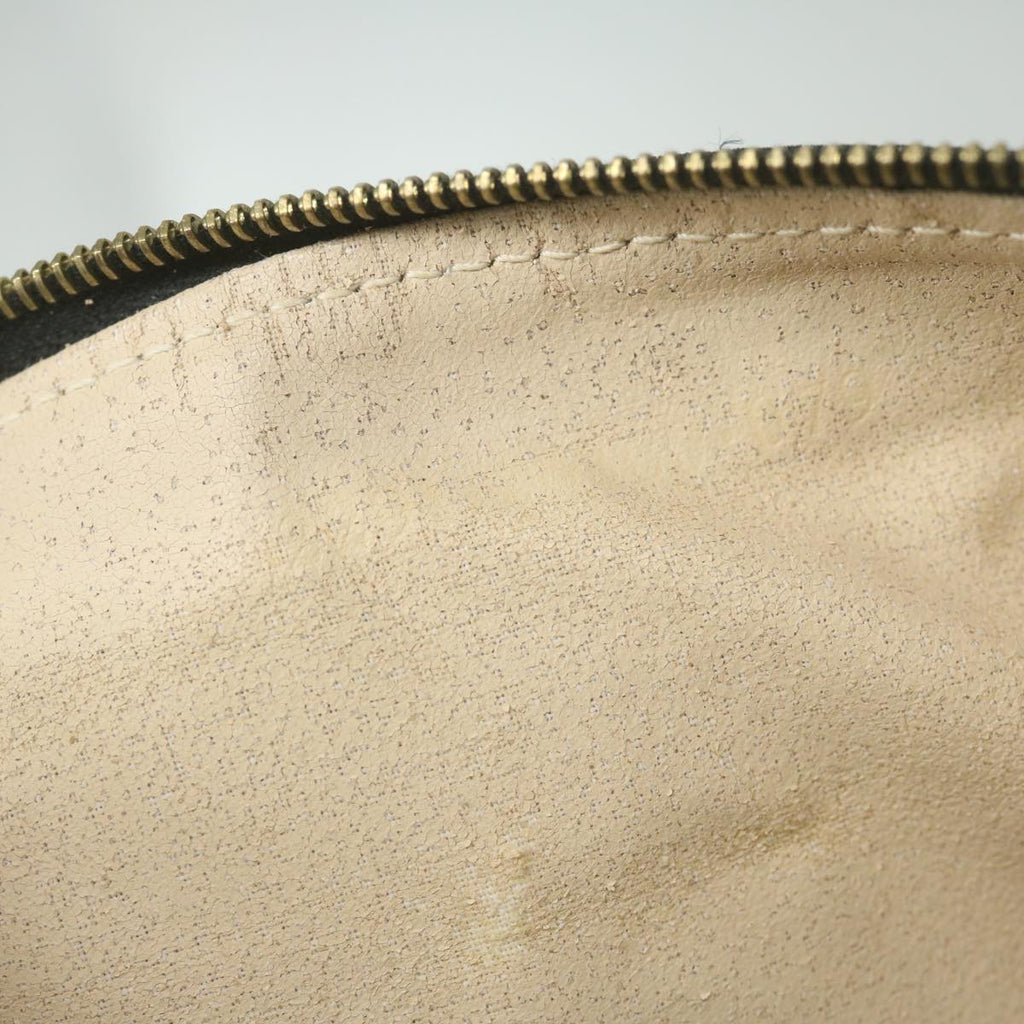 FENDI Zucca Canvas Hand Bag Black Brownfm3015