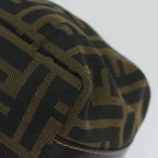 FENDI Zucca Canvas Hand Bag Black Brownfm3015