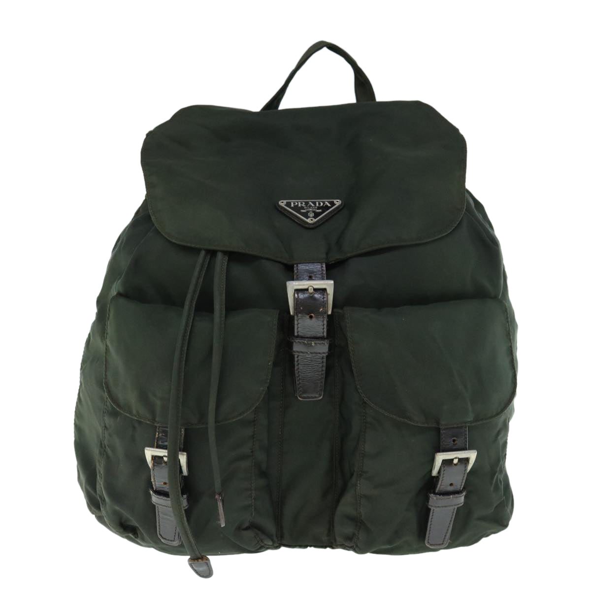 PRADA Backpack Nylon Khaki  fm3034